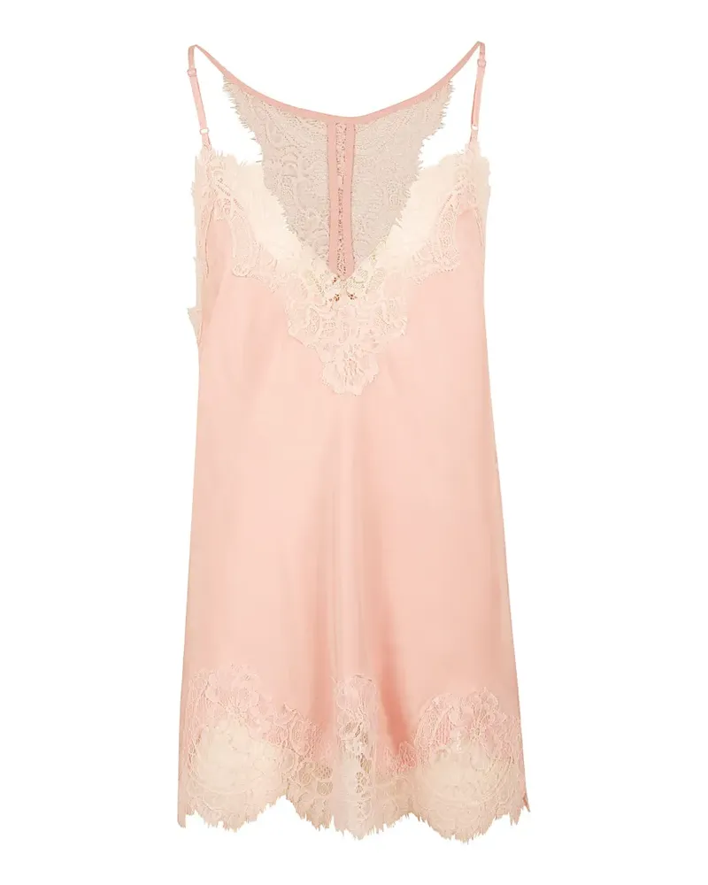 Gold Hawk Clothing lace-trim silk top - Rosa Rosa