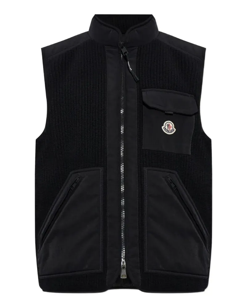 Moncler Lenevra panelled gilet - Schwarz Schwarz