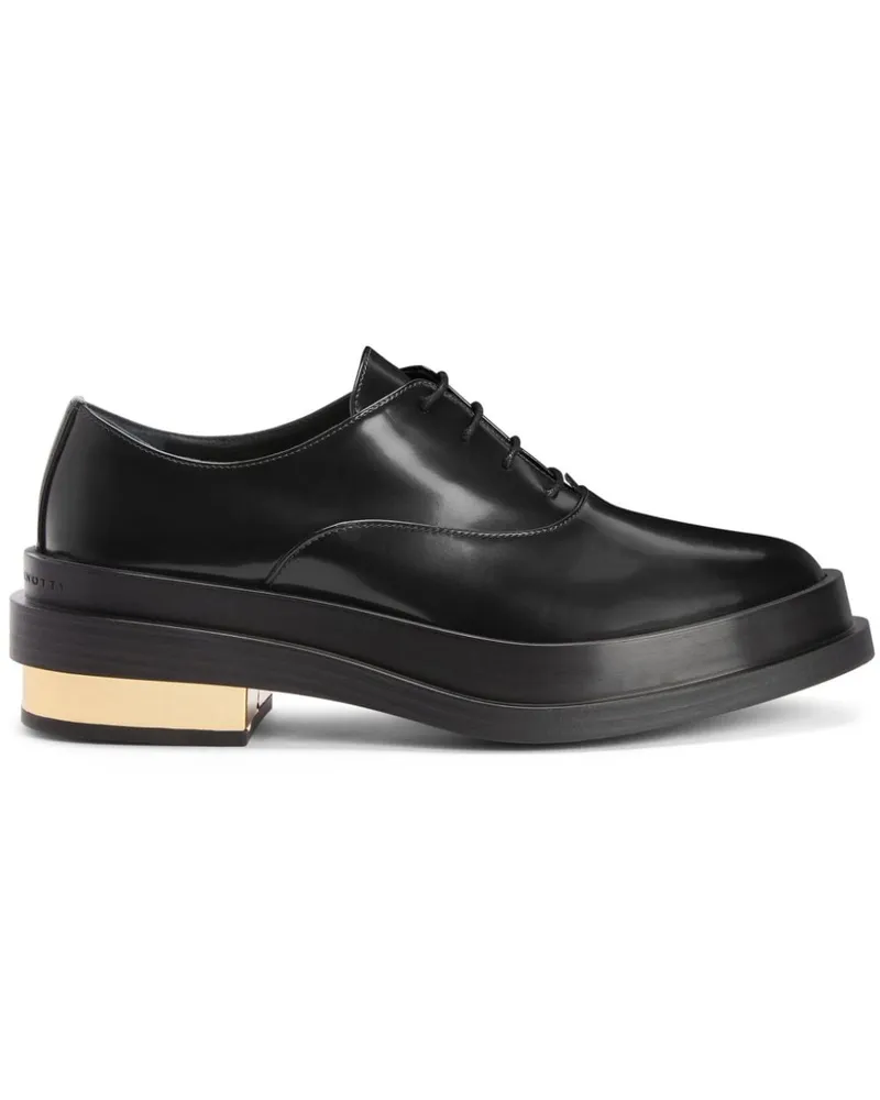 Giuseppe Zanotti Schnürschuhe mit mandelförmiger Kappe - Schwarz Schwarz