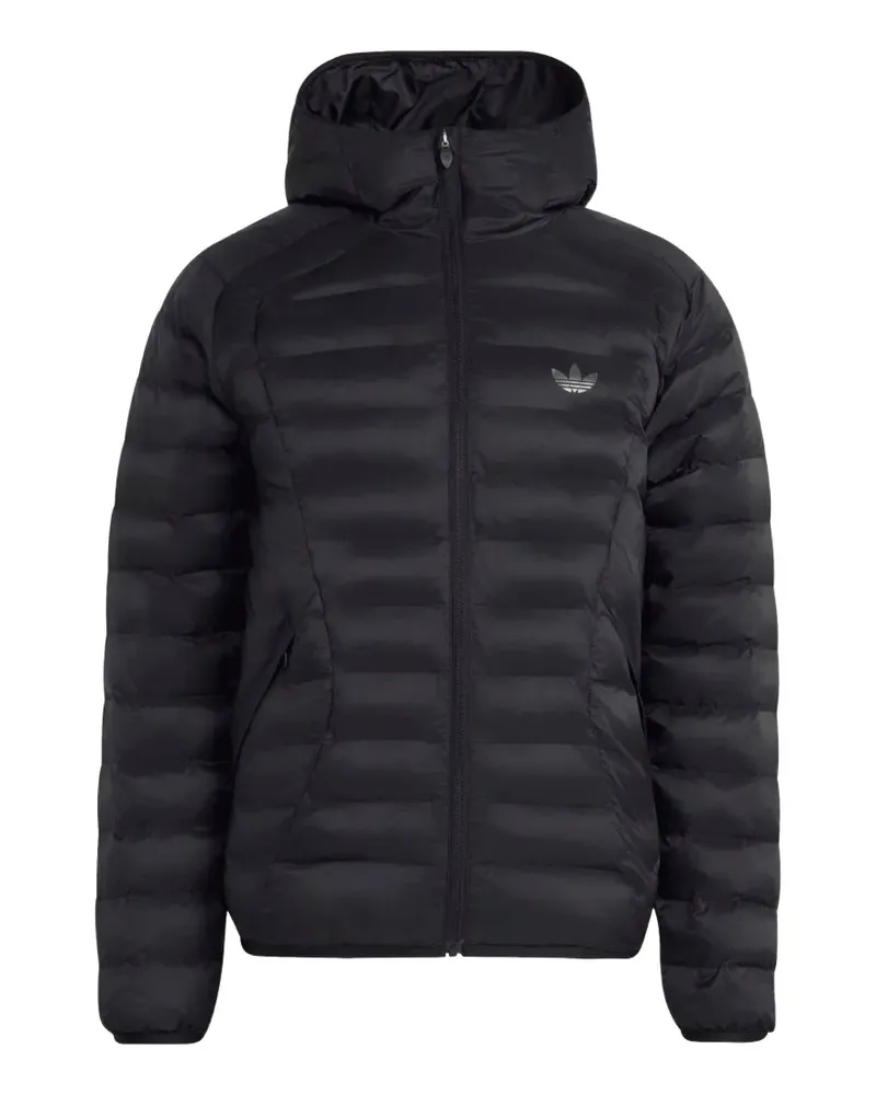 adidas Teamgeist hooded puffer jacket - Schwarz Schwarz