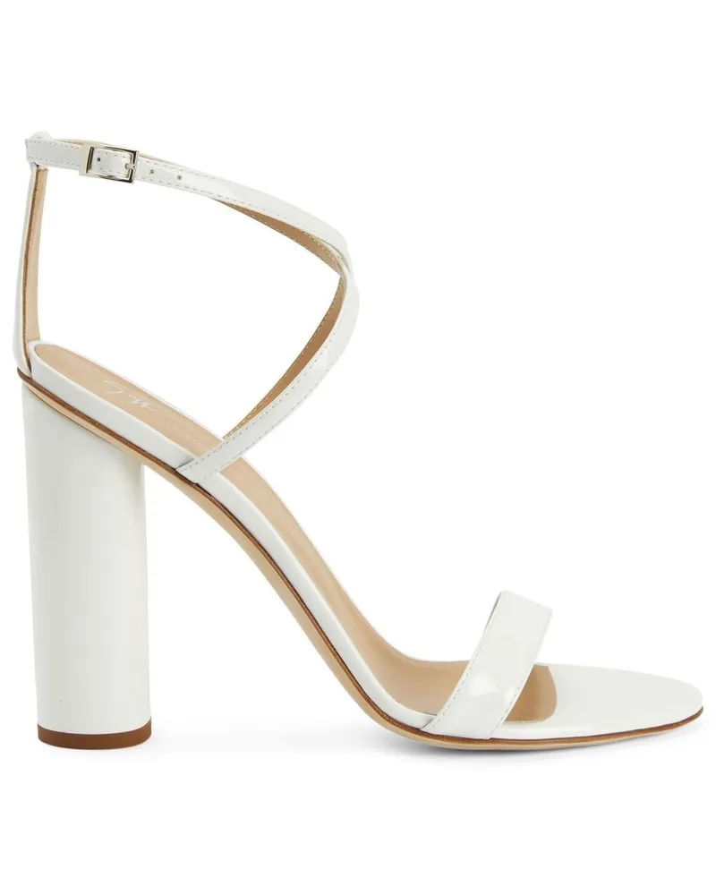 Giuseppe Zanotti Tara Sandalen mit Blockabsatz 110mm - Weiß Weiß