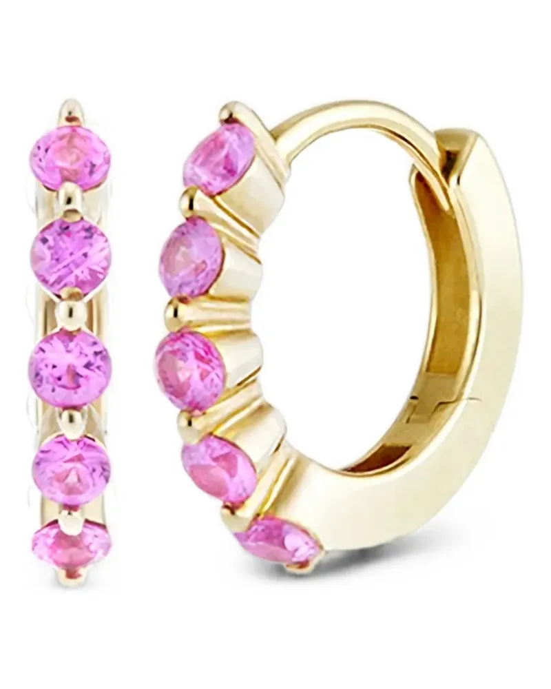Dinny Hall mini Shuga pink sapphire earrings - Gold Gold