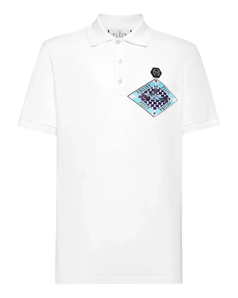 Philipp Plein Cote d'Azur Poloshirt - Weiß Weiß