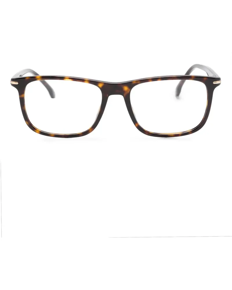 Carrera Brille mit eckigem Gestell - Braun Braun