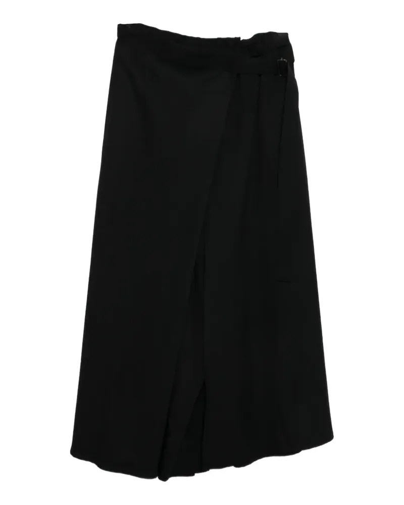 Yohji Yamamoto gabardiine wrapped trousers - Schwarz Schwarz