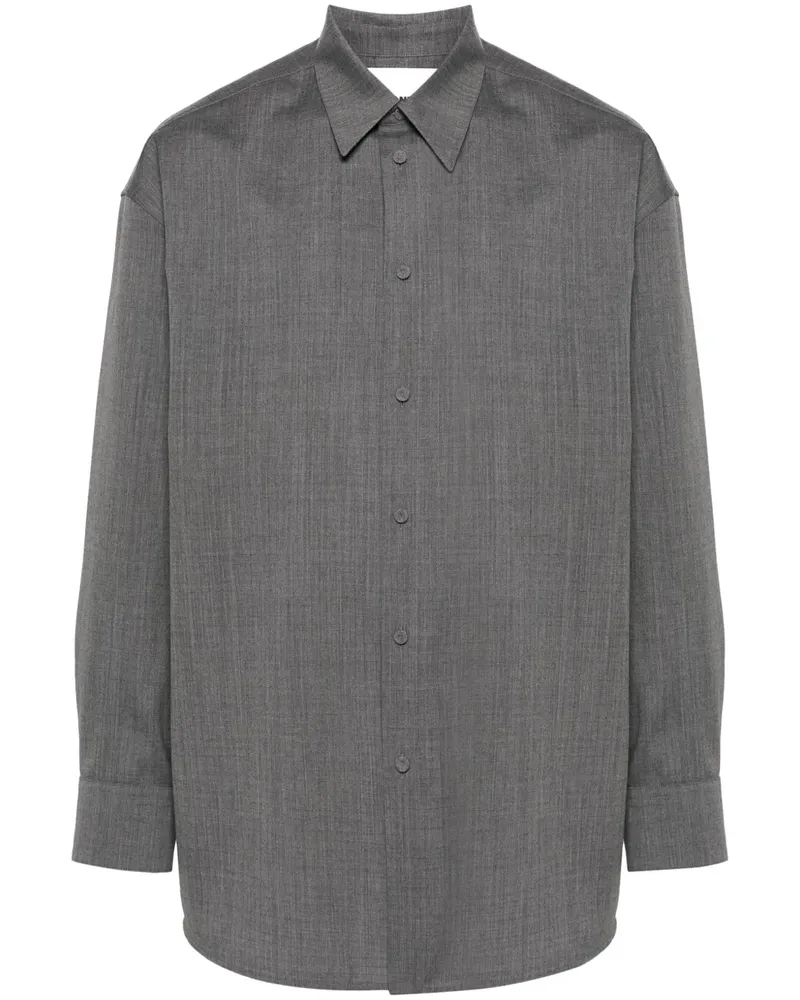 Jil Sander Texturiertes Hemd - Grau Grau