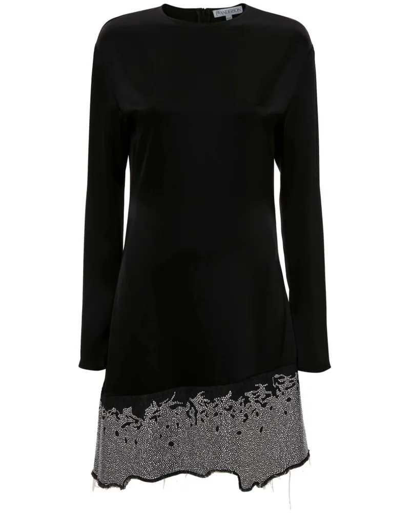 J.W.Anderson Rückenfreies Minikleid mit Glitter - Schwarz Schwarz