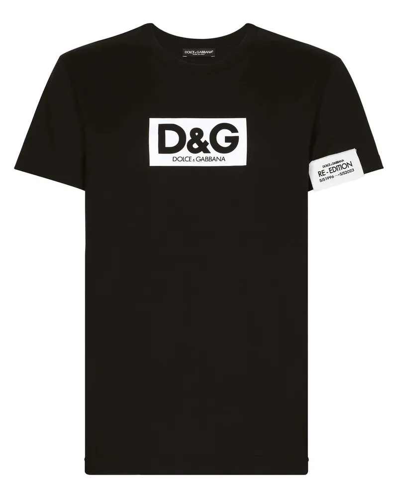 Dolce & Gabbana T-Shirt mit Logo-Print - Schwarz Schwarz