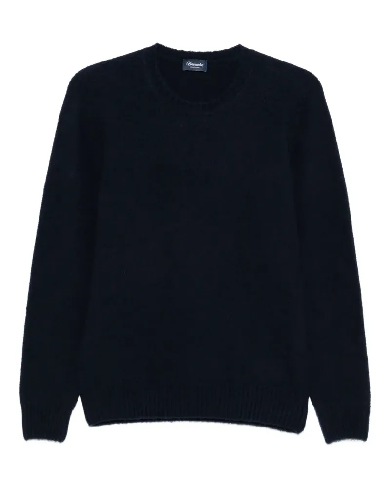 Drumohr  Klassischer Kaschmirpullover - Blau Blau