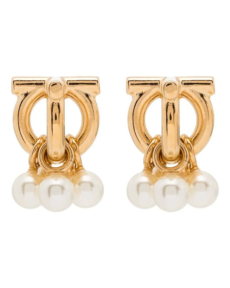Ferragamo Ohrringe mit Perlen - Gold Gold