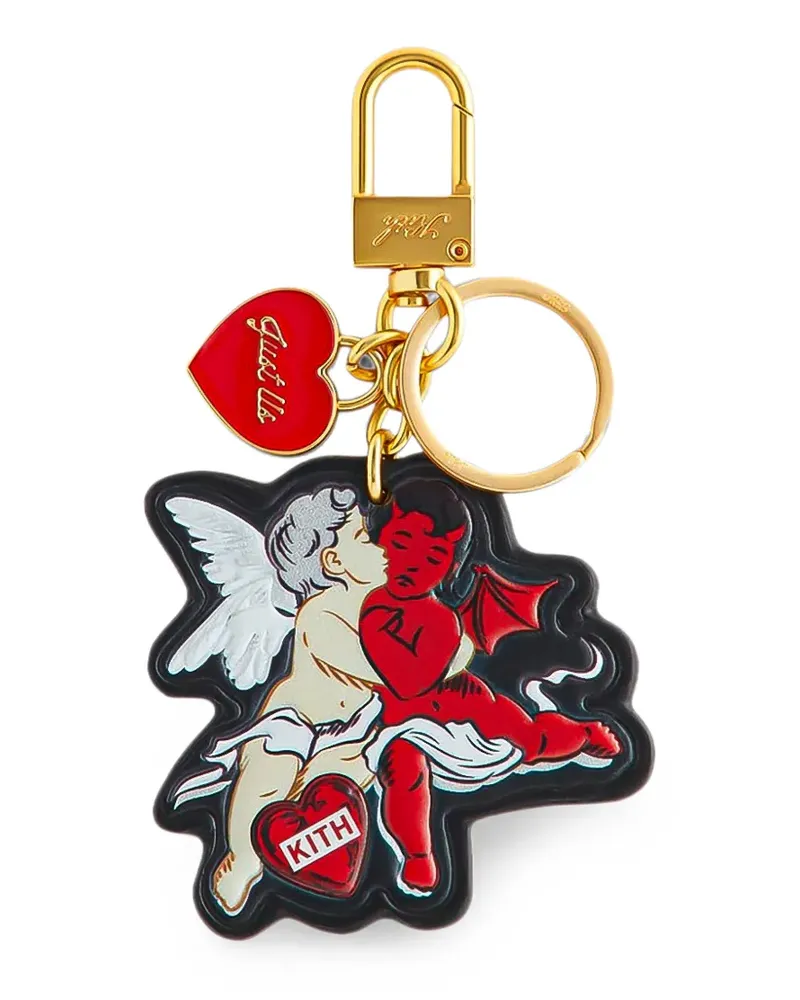KITH Cupid and Devil Schlüsselanhänger mit Print - Schwarz Schwarz
