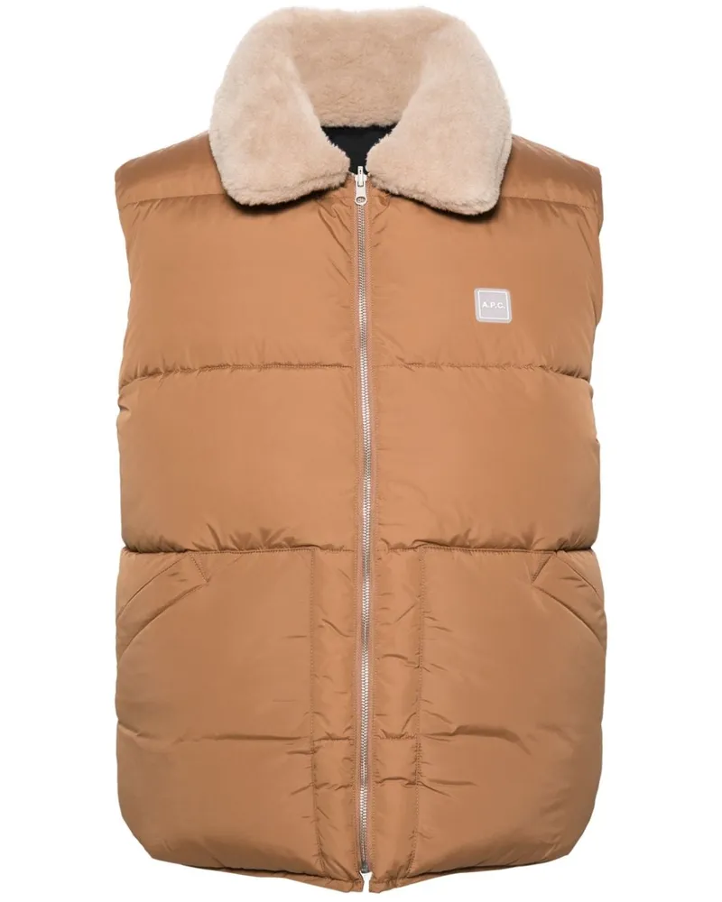 A.P.C. Doudoune Teddy Weste - Braun Braun