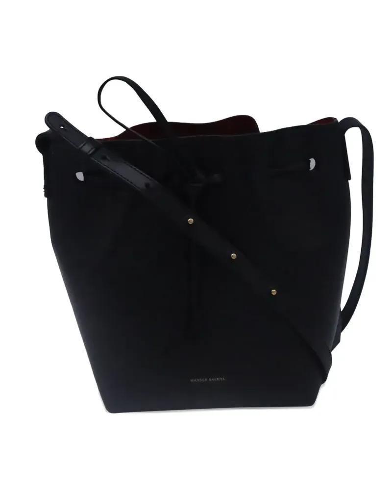 Mansur Gavriel Mini Beuteltasche mit verstellbarem Riemen - Schwarz Schwarz