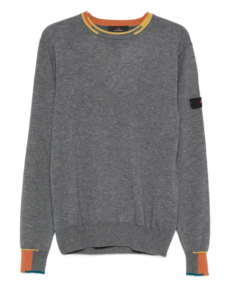 Peuterey Gerippter Marlon 04 Pullover - Grau Grau