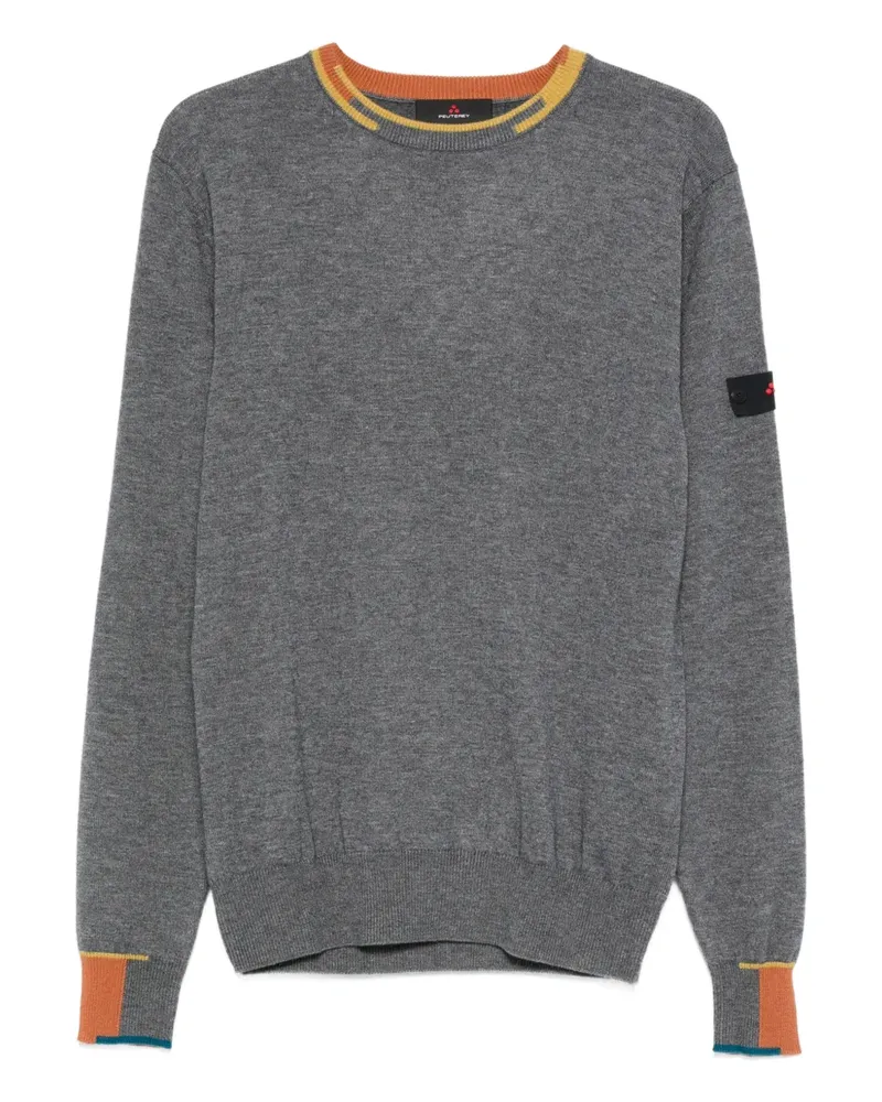 Peuterey Gerippter Marlon 04 Pullover - Grau Grau