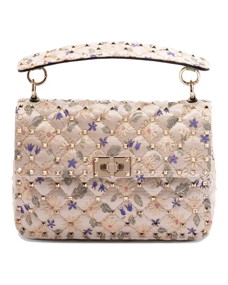 Valentino Garavani Rockstud Spike Schultertasche - Nude Nude