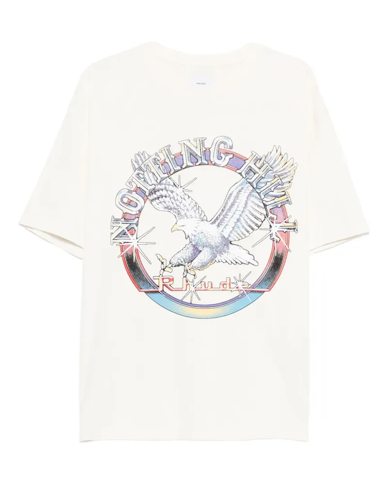 RHUDE T-Shirt mit grafischem Print - Nude Nude