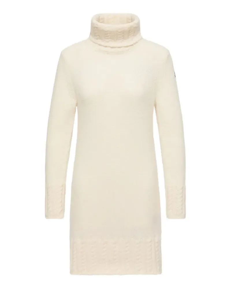 Moncler Gestricktes Kleid mit Rollkragen - Nude Nude