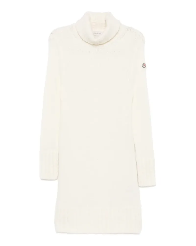 Moncler Rollkragenpullover mit Zopfmuster - Nude Nude