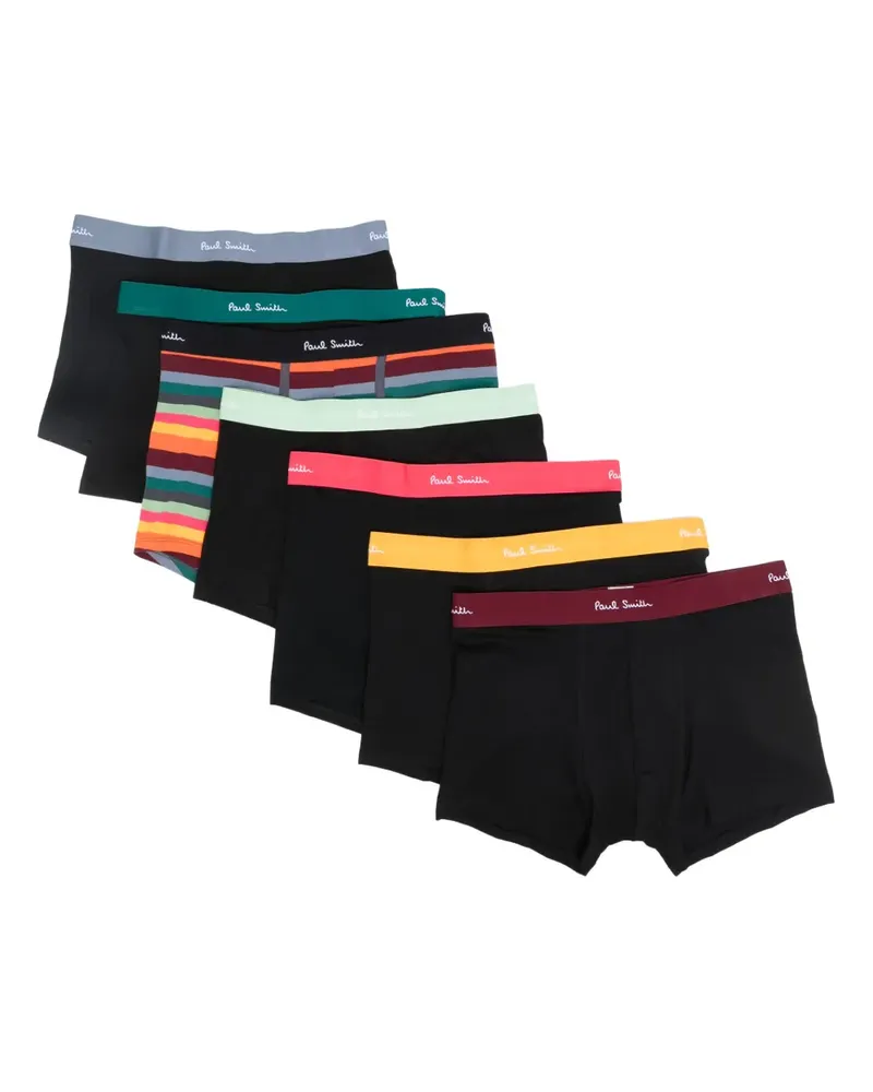 Paul Smith Boxershorts mit Logo-Bund (7er-Set) - Schwarz Schwarz