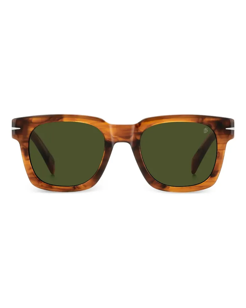 EYEWEAR by DAVID BECKHAM Sonnenbrille mit eckigem Gestell - Braun Braun