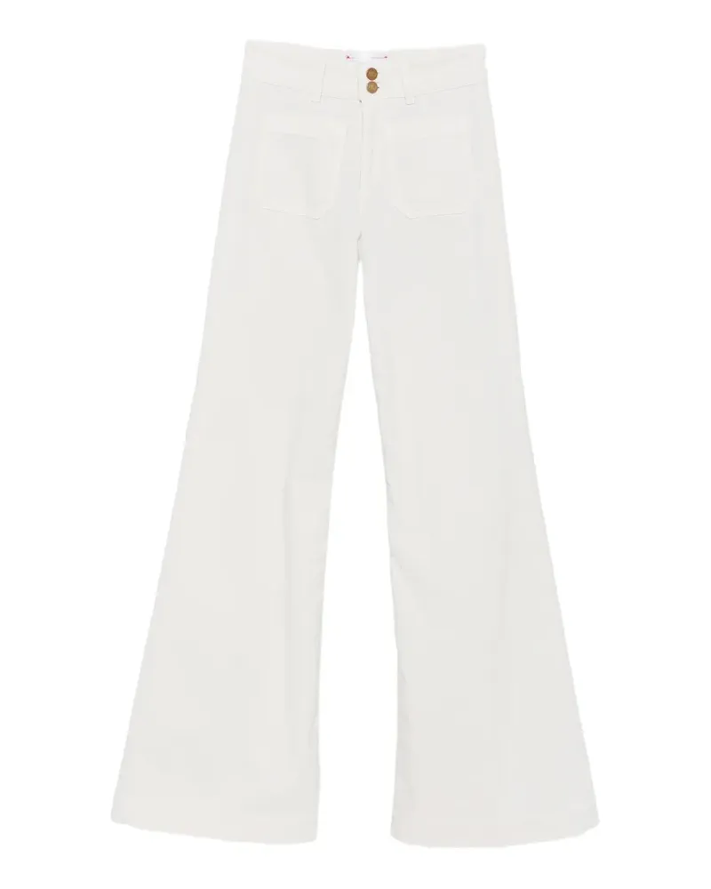 Seafarer Jane corduroy patch-pocket jeans - Weiß Weiß