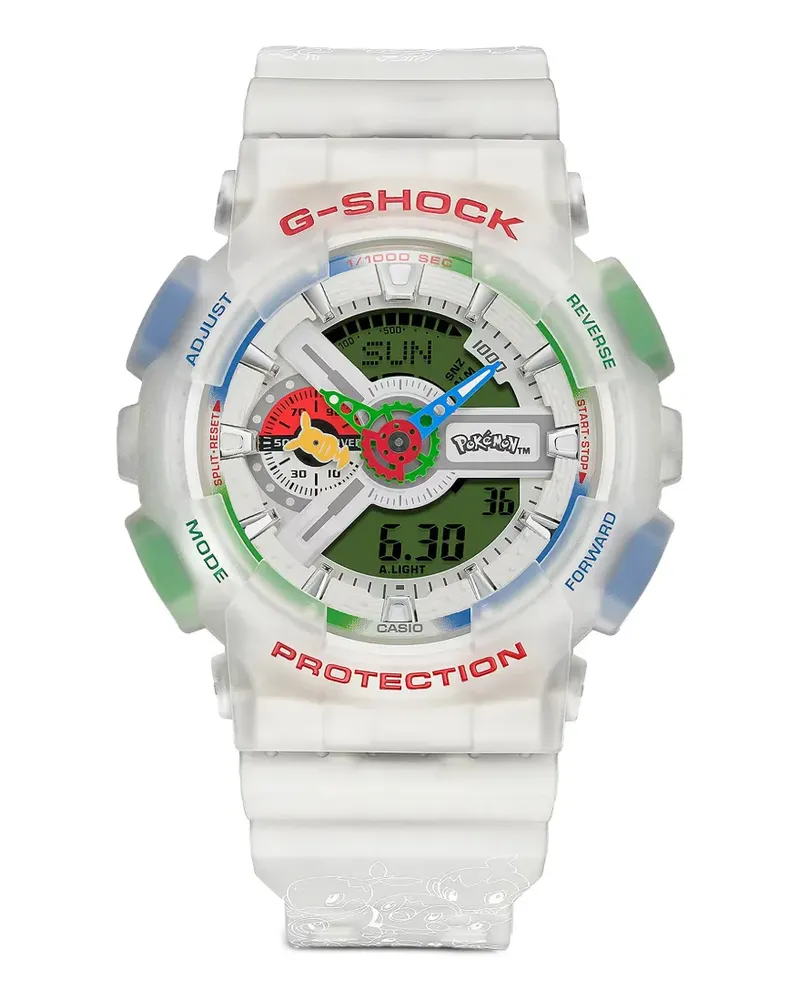 Casio x Pokémon GA-110 G-Shock Armbanduhr 51mm - Weiß Weiß