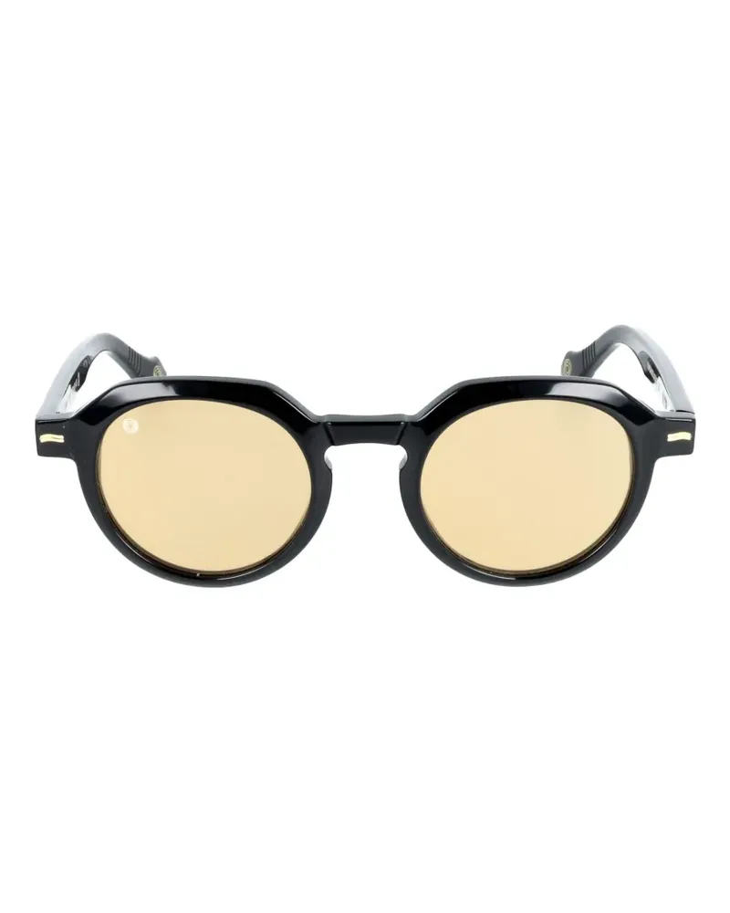 Kyme Julian Sonnenbrille mit geometrischem Gestell - Schwarz Schwarz