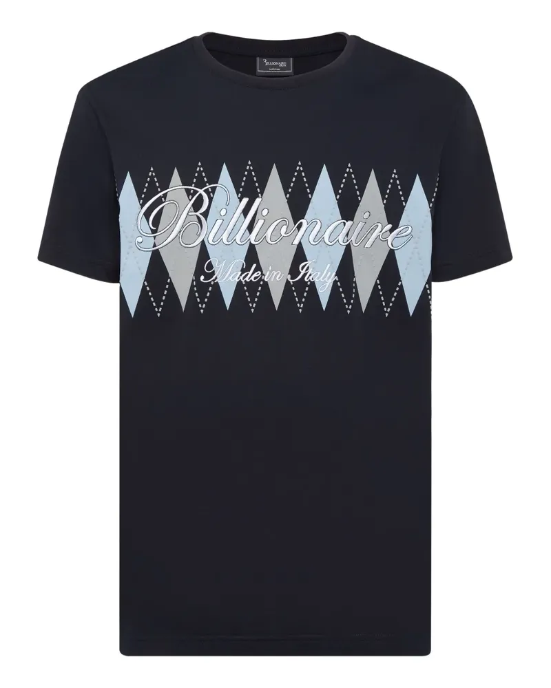 Billionaire T-Shirt mit Rundhalsausschnitt - Blau Blau