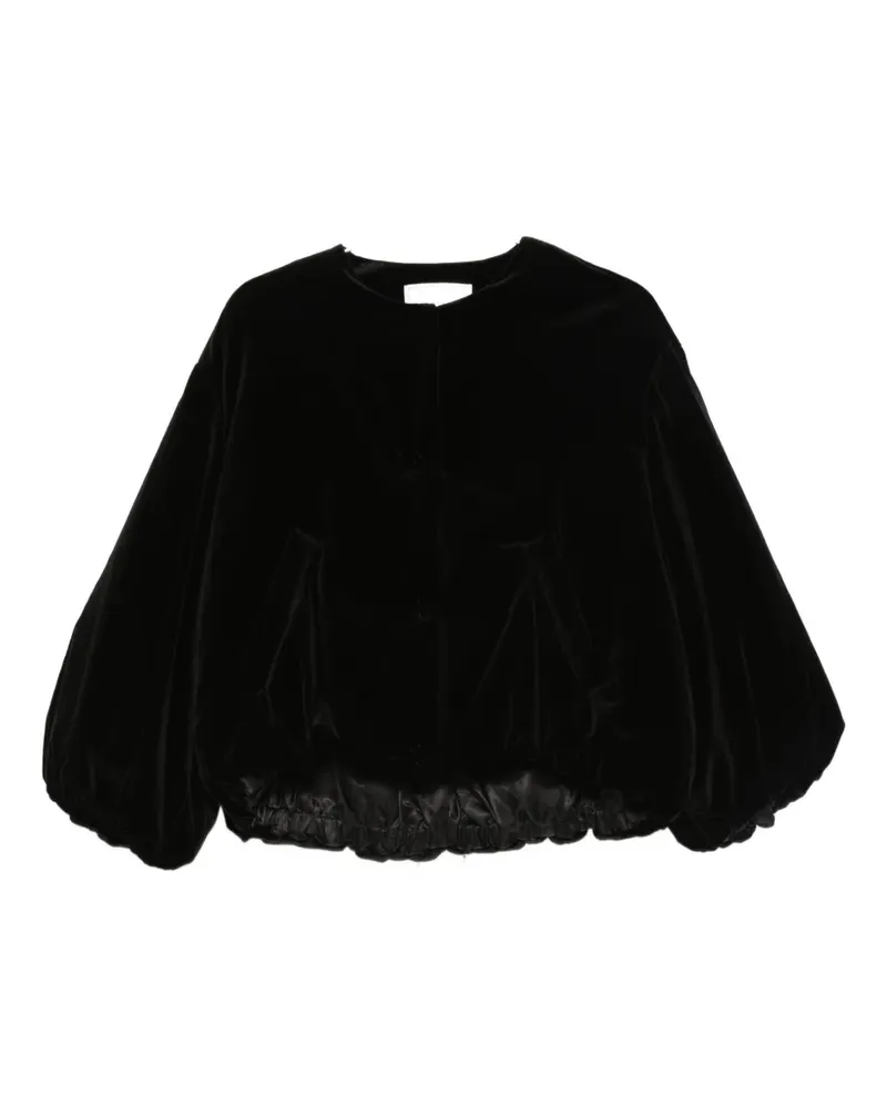 Antonelli Firenze Viura gathered jacket - Schwarz Schwarz