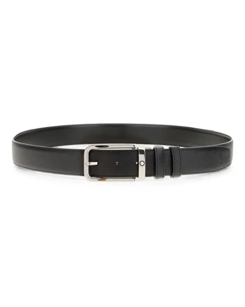 Montblanc reversible calf leather belt - Schwarz Schwarz