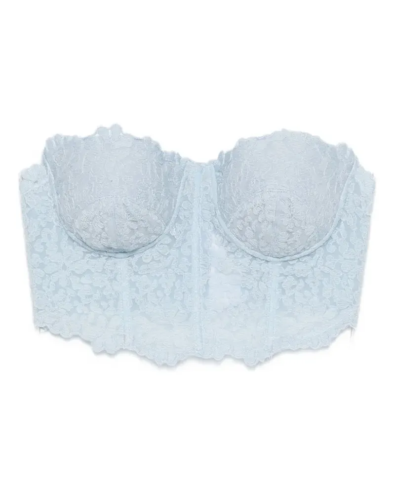 Ermanno Scervino lace spaghetti-strap top - Blau Blau