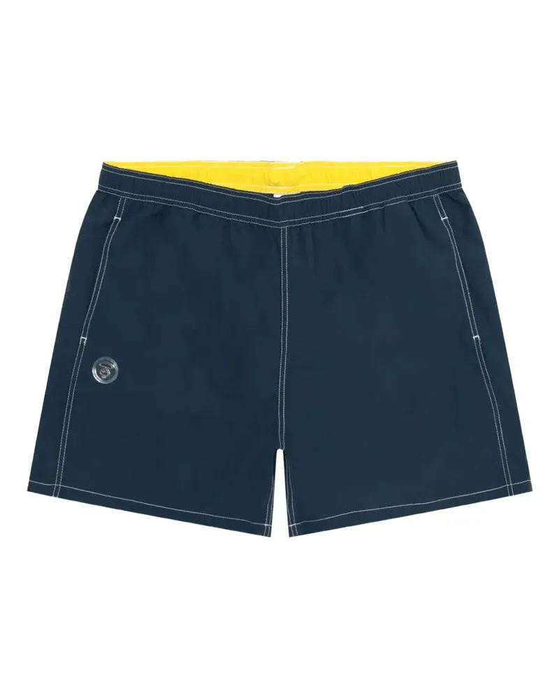 BAPE Shorts mit Logo-Print - Blau Blau