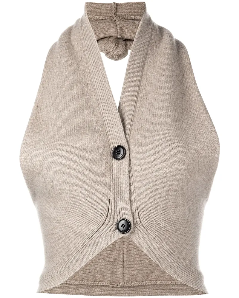 Alexander Wang Neckholder-Cardigan - Braun Braun