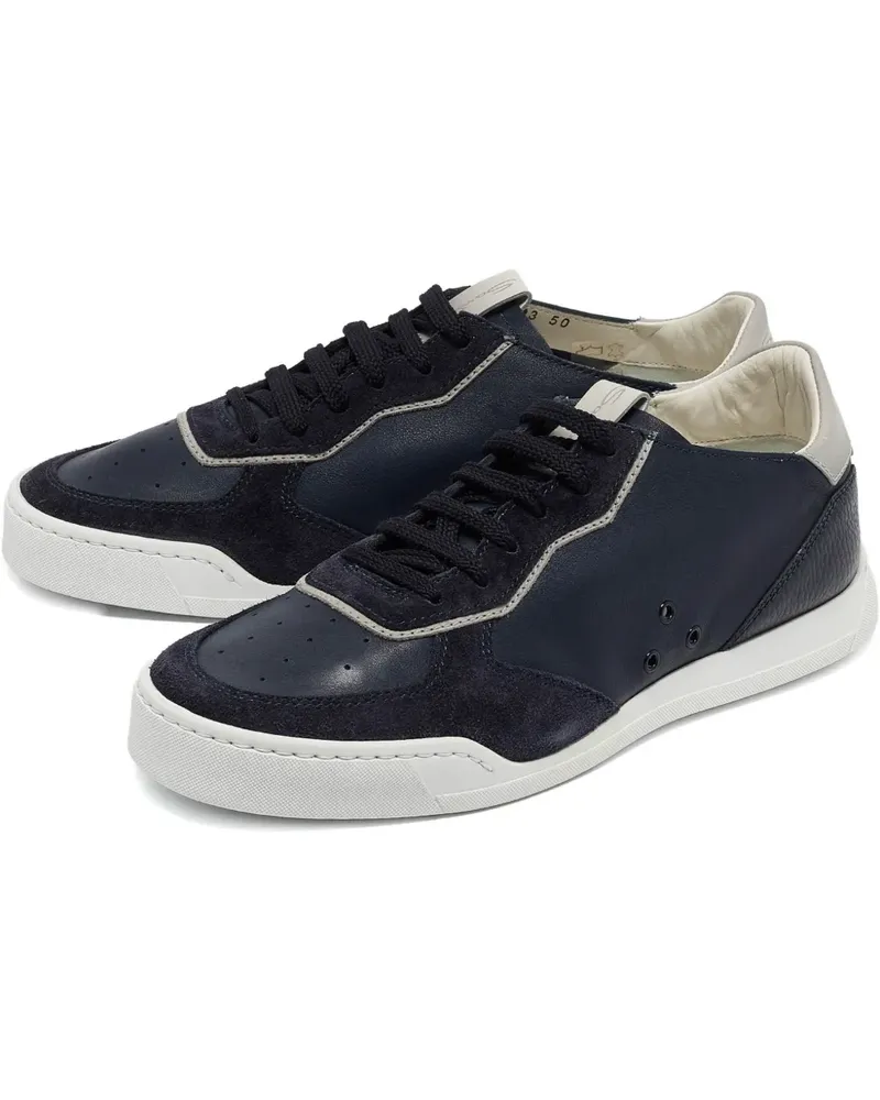 Santoni Sneakers mit Einsätzen - Blau Blau