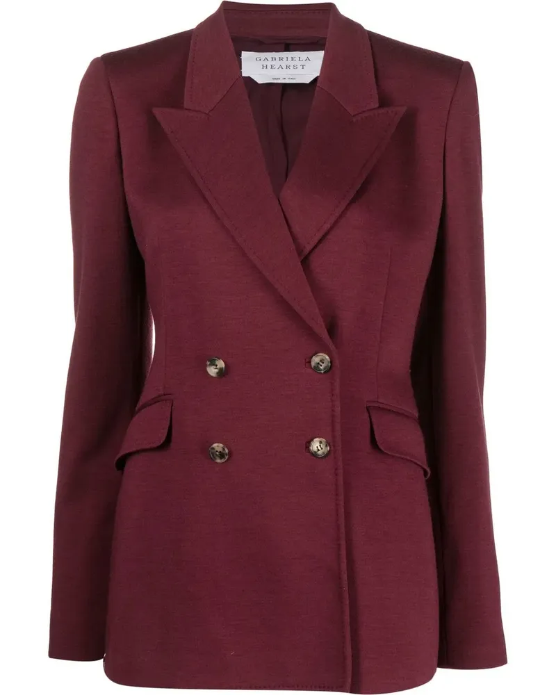 Gabriela Hearst Doppelreihiger Blazer - Rot Rot