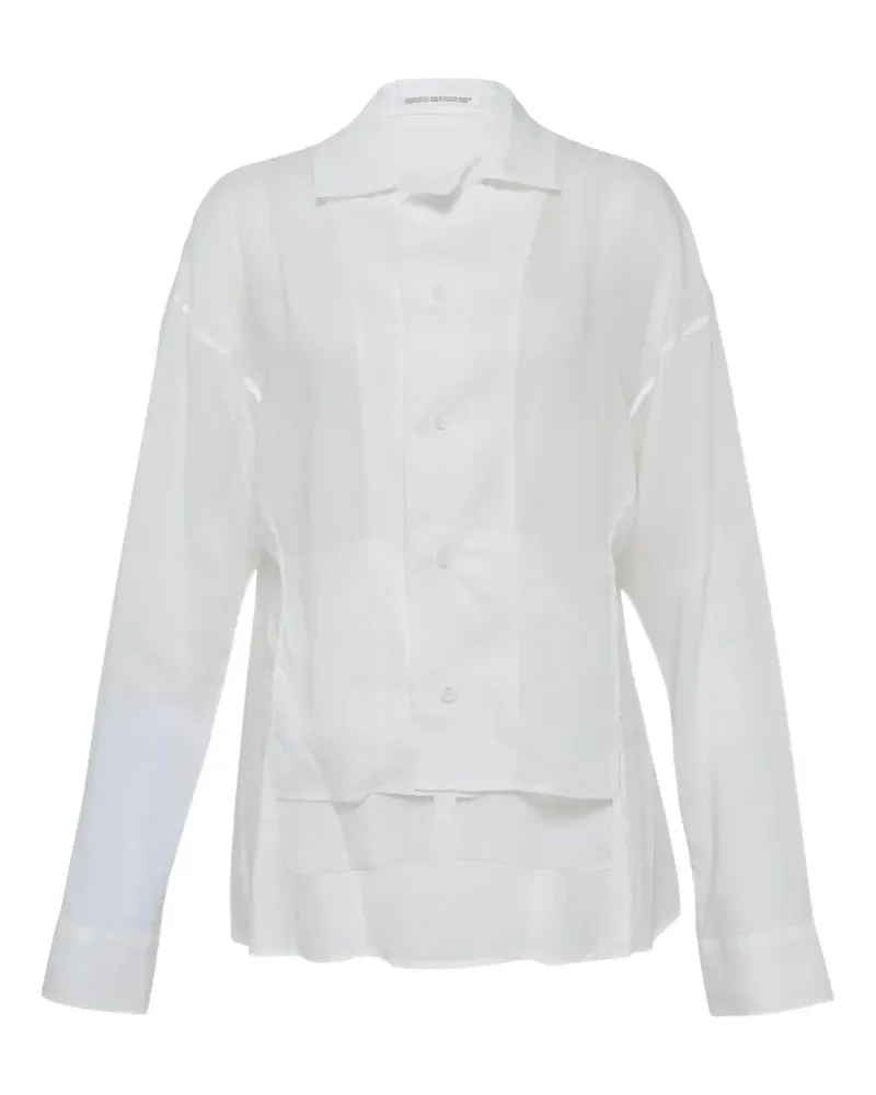 Yohji Yamamoto Klassisches Oberteil - Weiß Weiß
