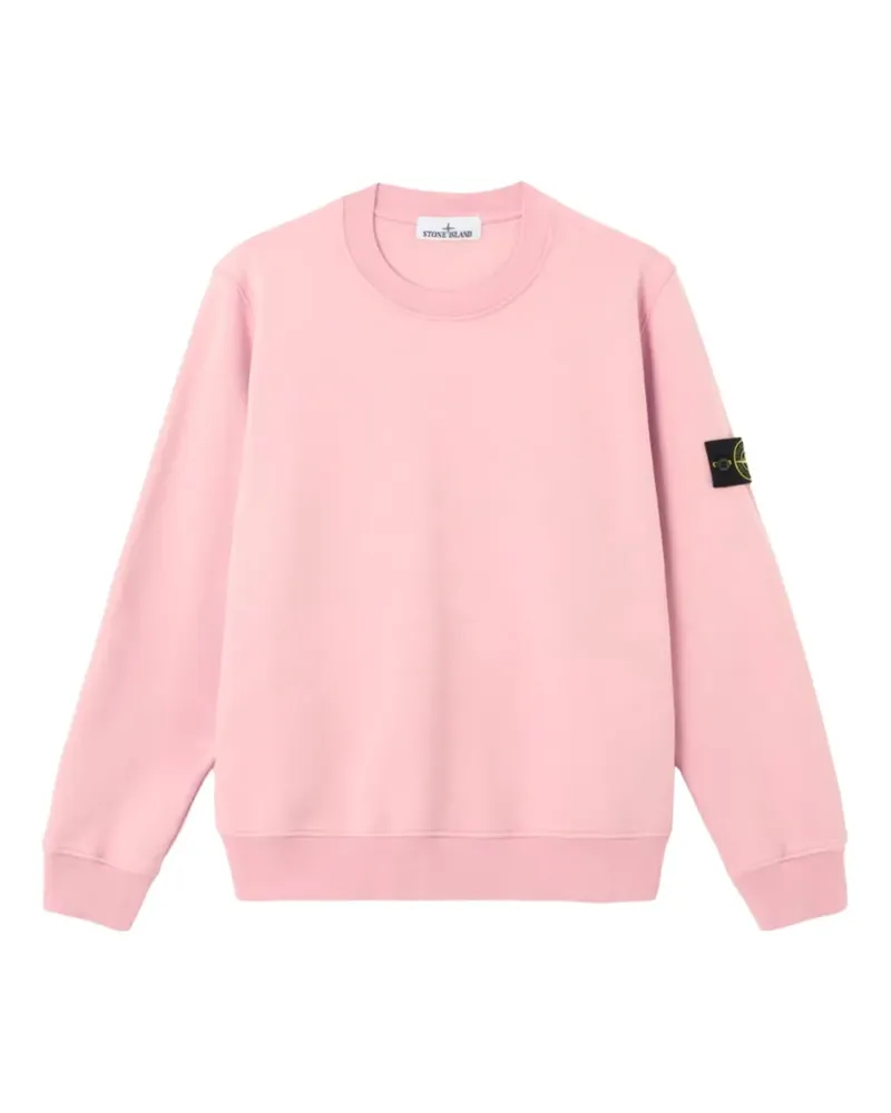 Stone Island Sweatshirt mit Logo-Patch - Rosa Rosa