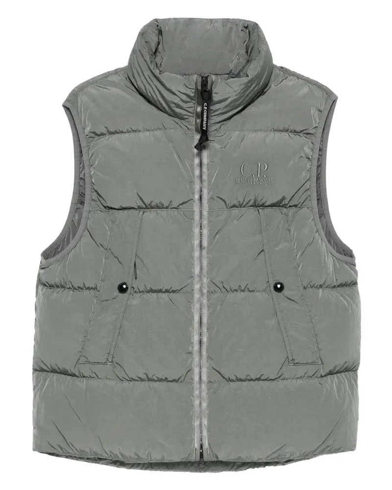 C.P. Company quilted zip-front vest - Grau Grau