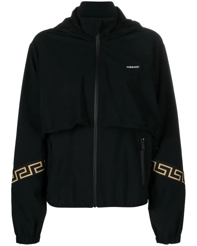 Versace Jacke mit Grace-Muster - Schwarz Schwarz