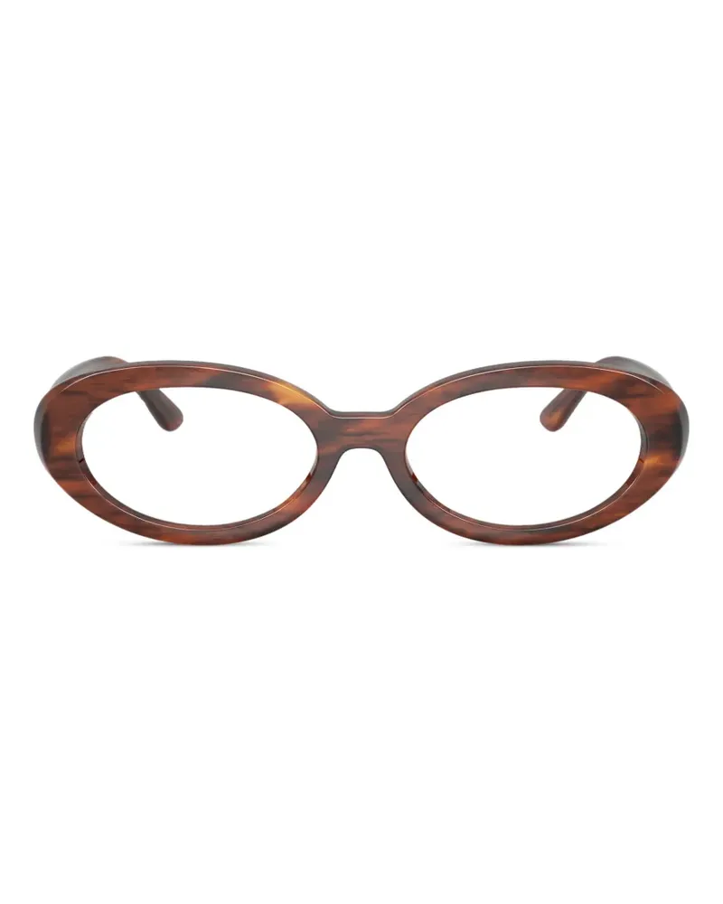 Ray Ban Brille mit ovalem Gestell - Braun Braun