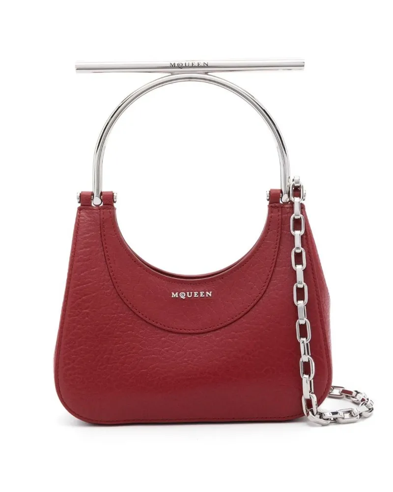 Alexander McQueen Mini-Tasche mit T-Riemen - Rot Rot