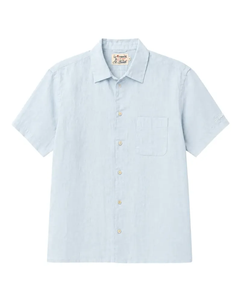 MC2 Saint Barth short-sleeved chest-pocket shirt - Blau Blau