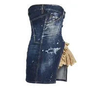 Kleid aus Denim - Blau