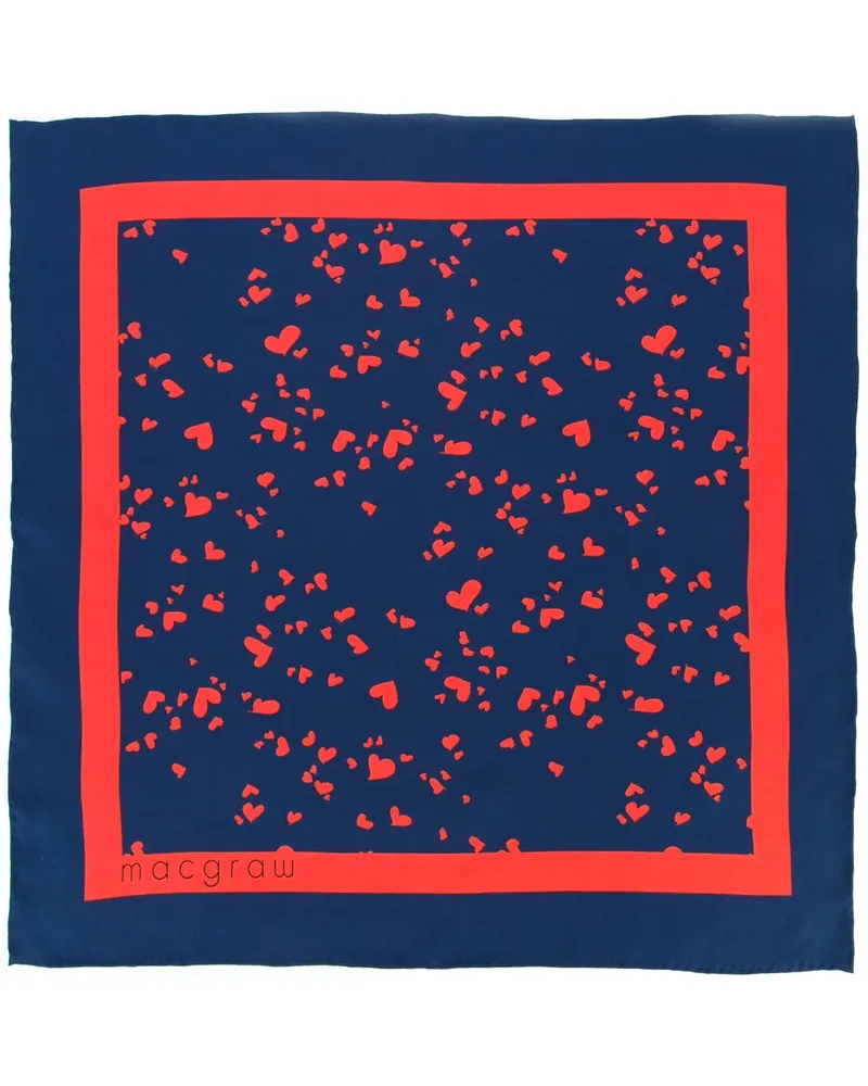 macgraw Schal mit Print - Blau Blau