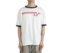 graphic-print cotton t-shirt - Weiß