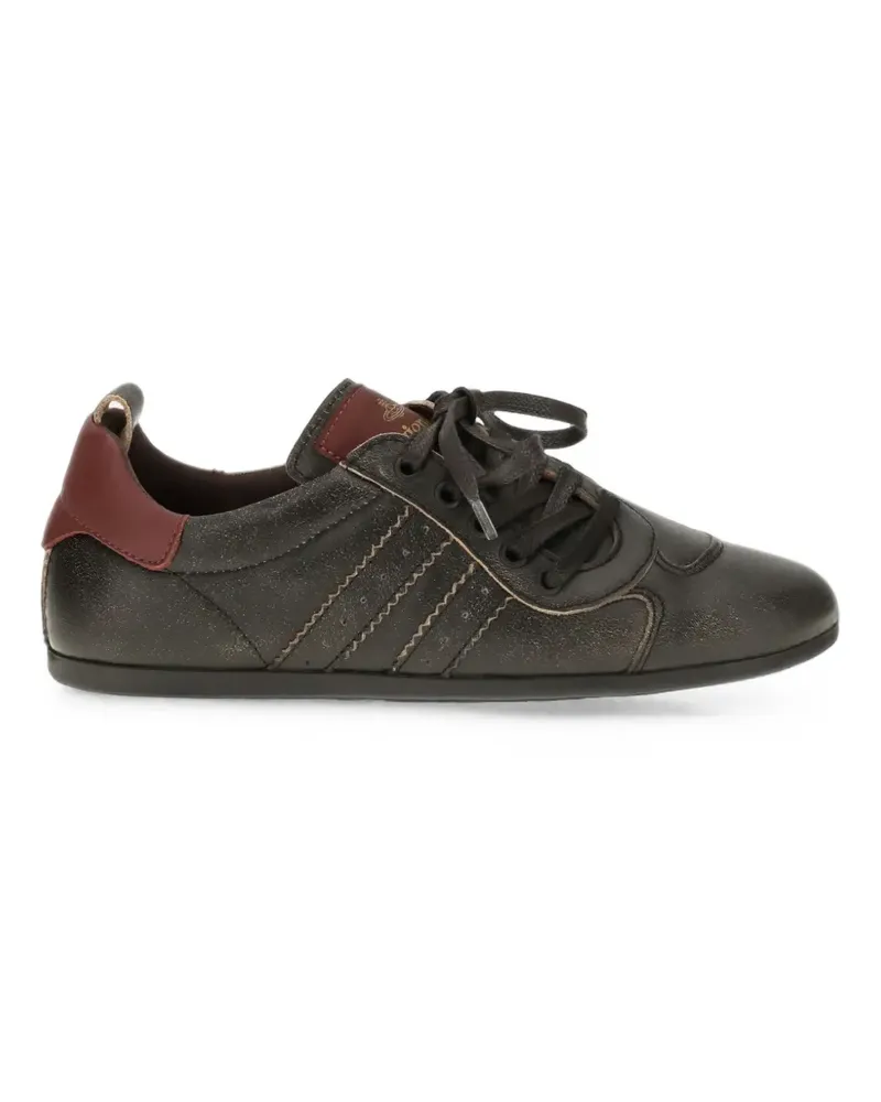 Vivienne Westwood Drunken leather low-top sneakers - Schwarz Schwarz