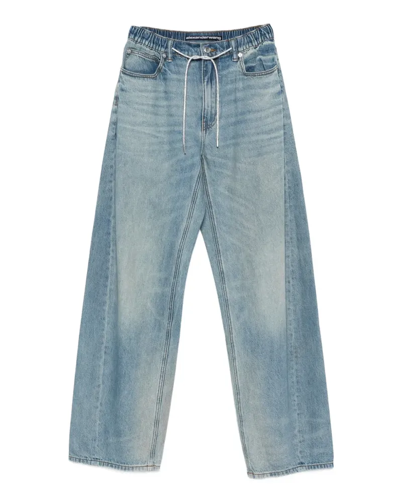 Alexander Wang elasticated-waistband jeans - Blau Blau