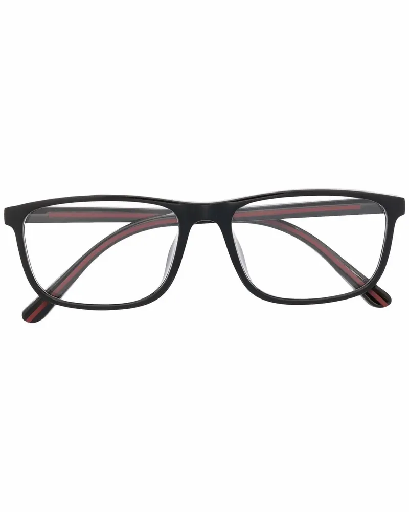 Ralph Lauren Brille mit eckigem Gestell - Schwarz Schwarz