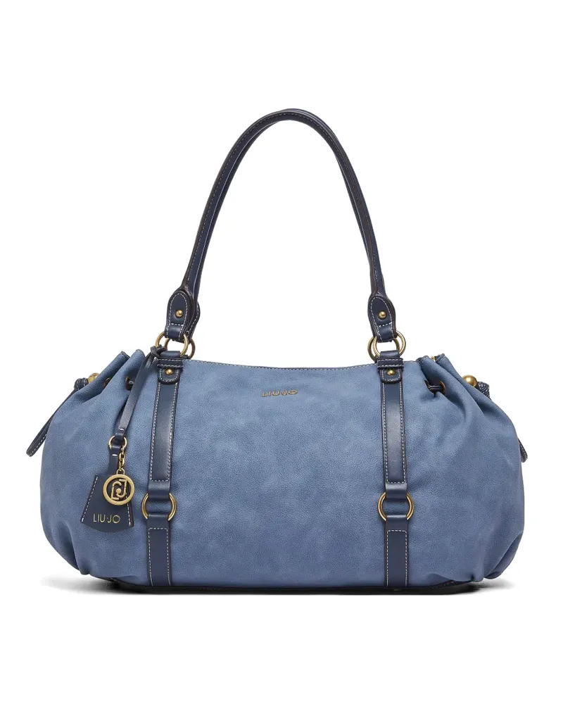 Liu Jo large logo-charm tote bag - Blau Blau